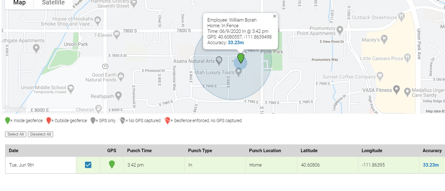 Location / GPS Tracking