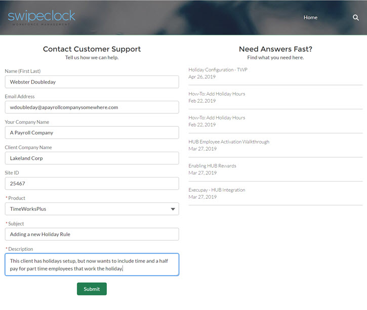 Using Our New Support Center