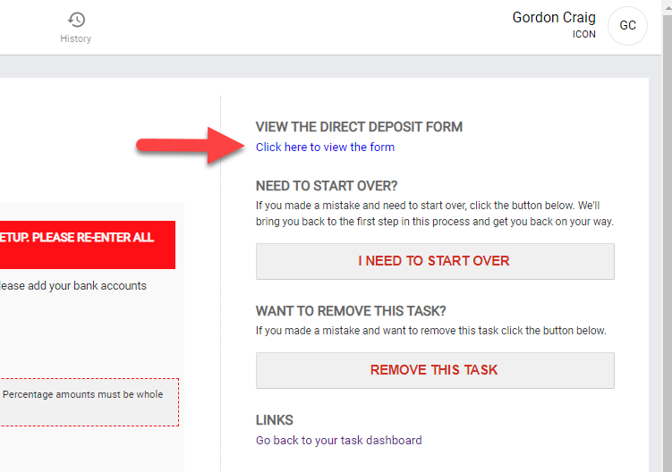 Update Your Direct Deposit Info