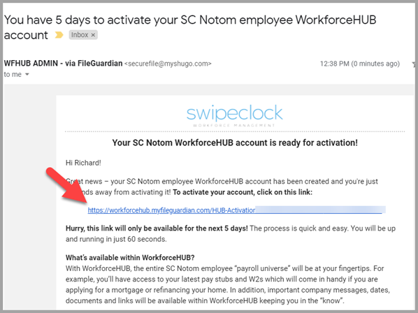 Activate Your WorkforceHub Account