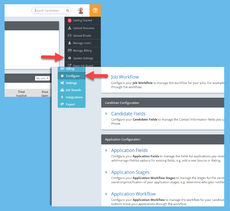 Configure the Application Workflow