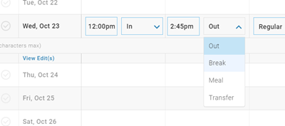 Edit Your Time Card