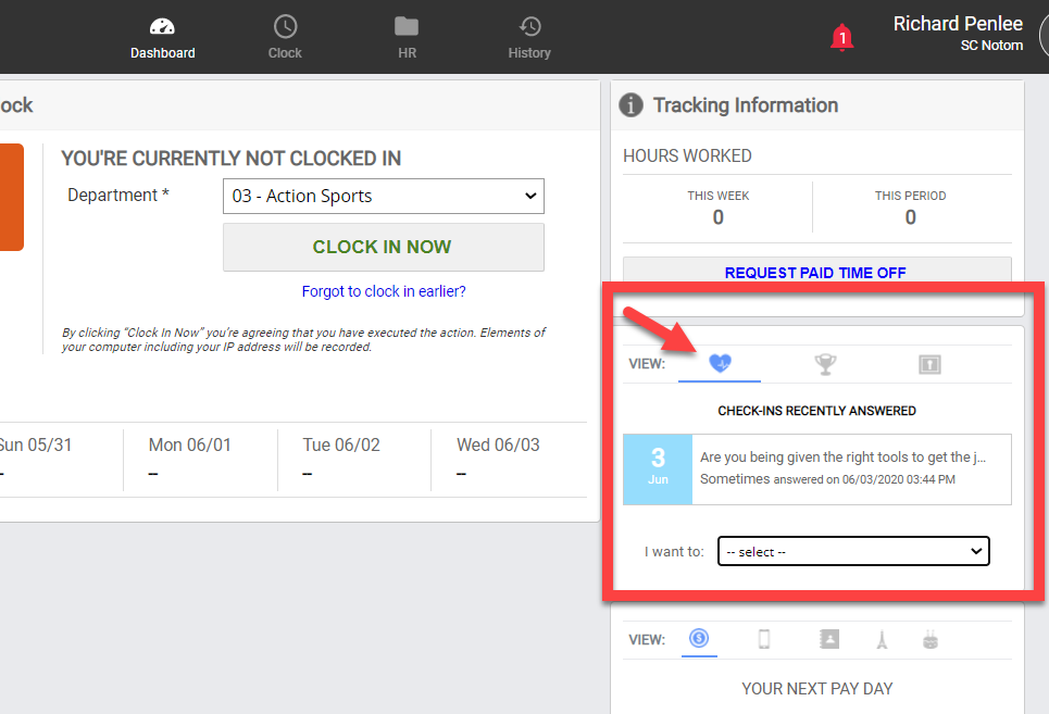 Engage Employees with a Check-In