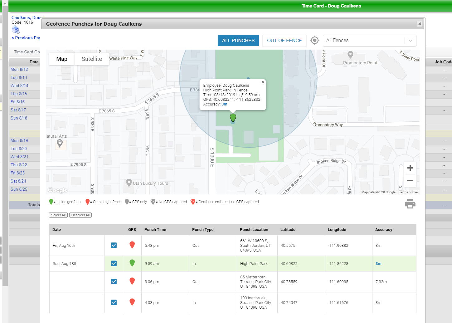 Geofencing