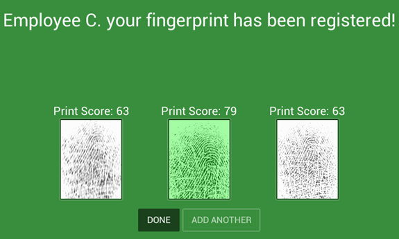 Touch and Touch 2 Clock Biometrics