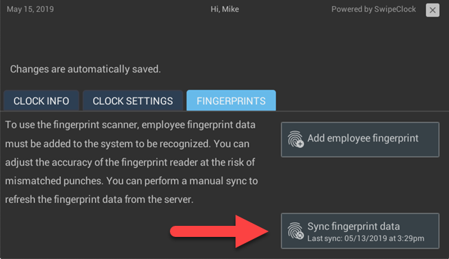 Touch and Touch 2 Clock Biometrics