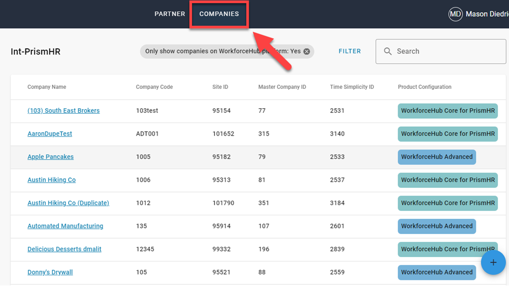 PrismHR - WorkforceHub Employee Sync
