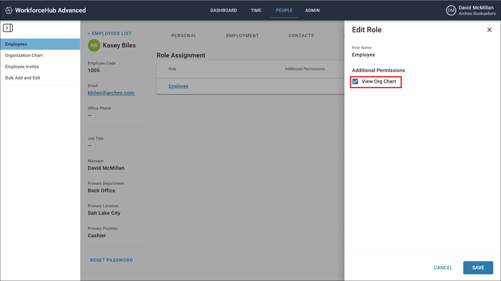 Enable Company Organization Chart